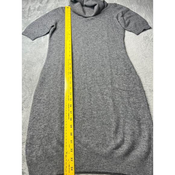 Stile Benetton Wool Gray Turtleneck Dress Size Small - Picture 4 of 8